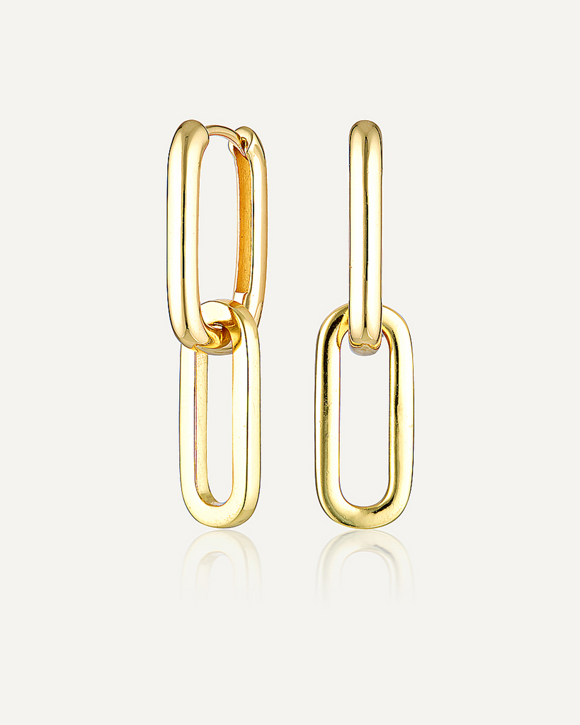 An endlessly versatile piece, these super sized earrings can be worn with or without their removable link. Designed to be worn daily, this ear candy will instantly elevate your ear game. By Avant Studios, now available at After Eight. 