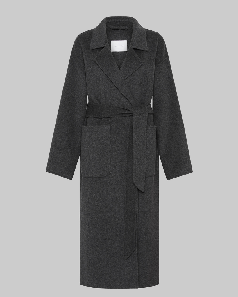 The Camilla Coat is a luxurious investment piece, designed to be worn throughout a lifetime. Crafted by hand from an ultra soft wool-cashmere blend, the Camilla is expertly tailored in an oversized silhouette, that can be cinched in at the waist by a detachable belt. Expert craftsmanship, luxuriously soft cashmere, and relaxed tailoring makes this coat an effortless staple you will come back to season after season. By Friends With Frank, now available at After Eight.