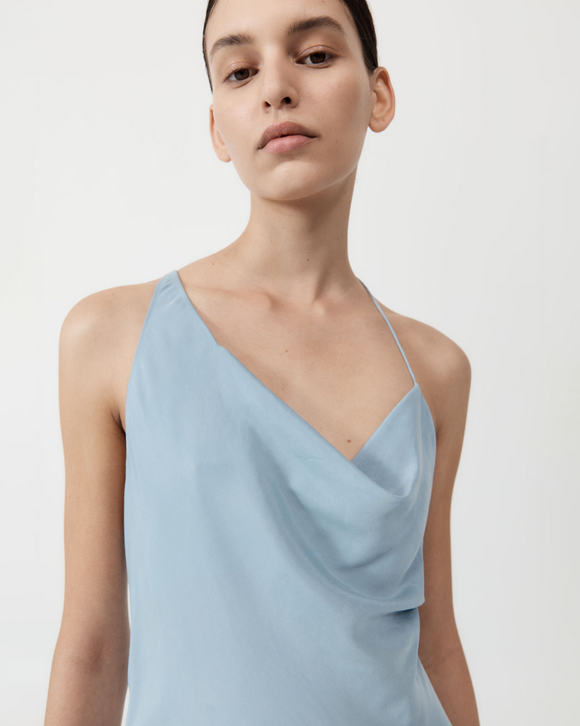Centered on a cascading drapery, the Asymm Drape Maxi Dress is a feminine and flattering take on the classic maxi. Boasting an asymmetrical neckline, cowl neck and bias-cut, the Asymm Drape Maxi is crafted from a buttery soft LENZING™ Lyocell blend for an elevated look and hand feel that hugs the body in all the right places. By St Agni, now available at After Eight. 