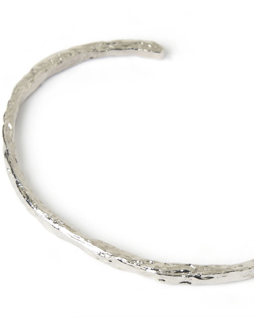 With its unique crushed texture and malleable shape, the gorgeous silver helios cuff is a staple piece your wardrobe needs! Wear it with any outfit to every occasion and it will never let you down! Now available at After Eight. 