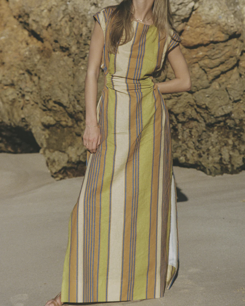 Joey is a column-style maxi dress designed to take you from sunny coastal days to balmy moonlit nights. By Soleil Soleil, now available at After Eight. 