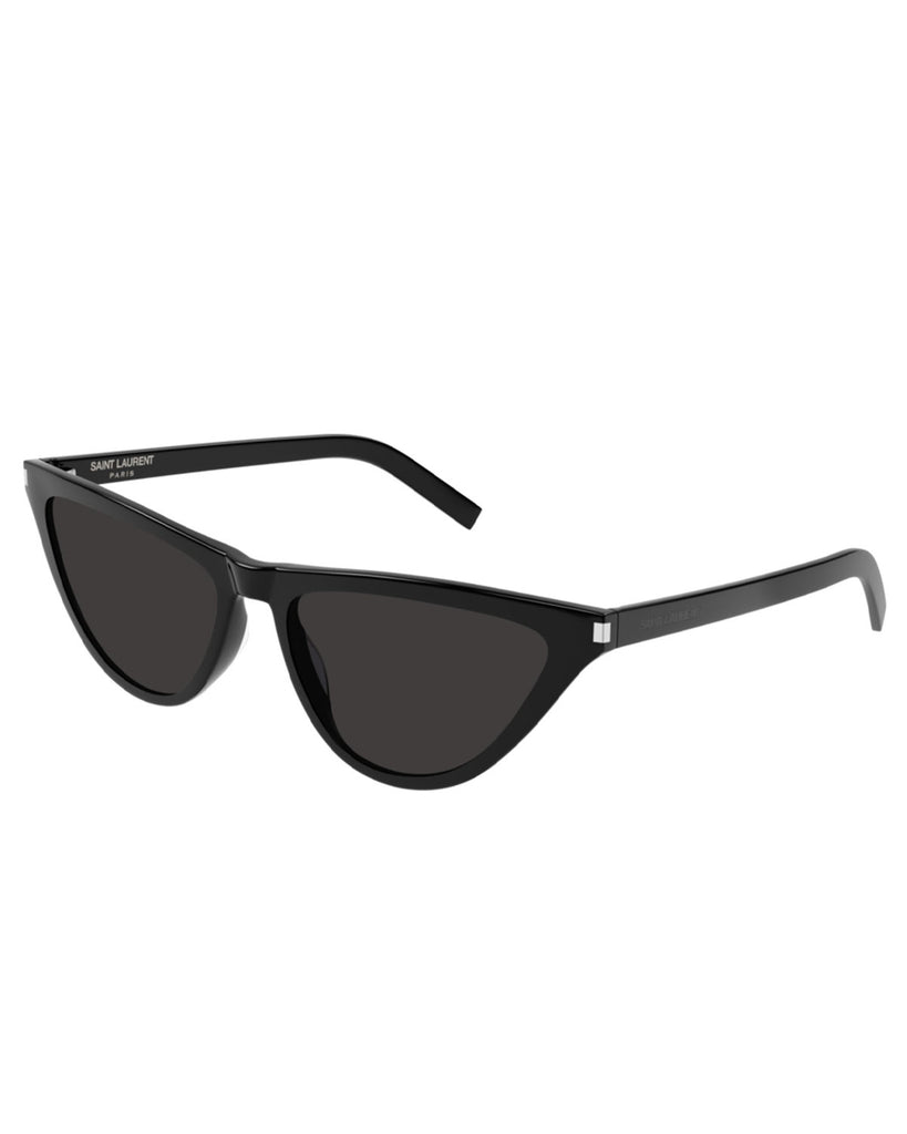 Cat Eye Slim Sunglasses - Black